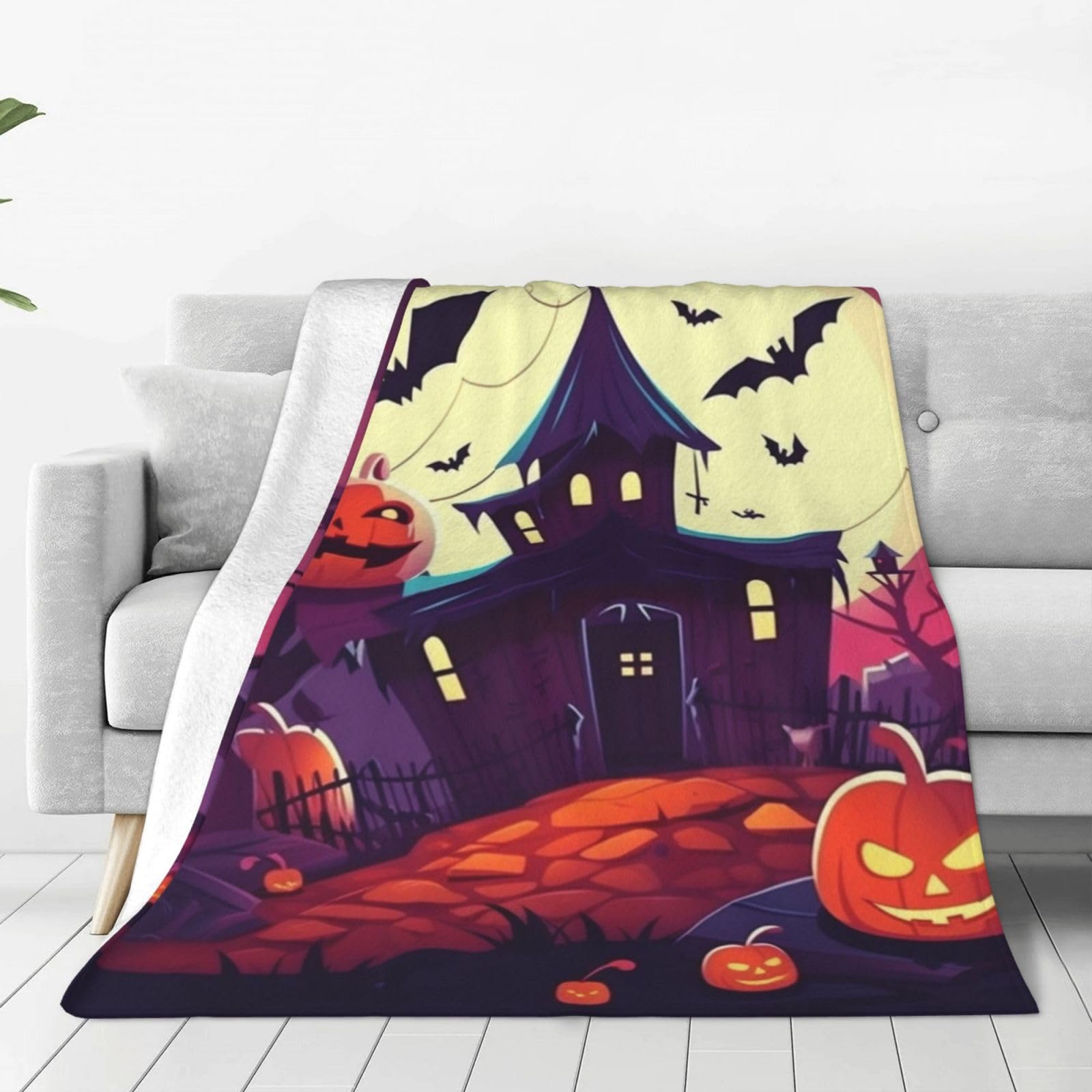 Couverture flanelle légère Halloween pour réchauffer vos nuits