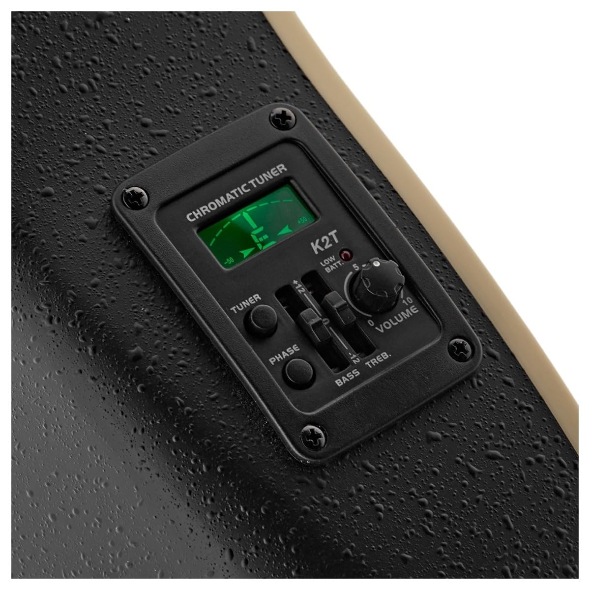 Roundback-Elektroakustikgitarre von Gear4music, Schwarz