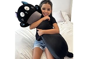Morismom's Giant Black Neko Cat Plush Pillow