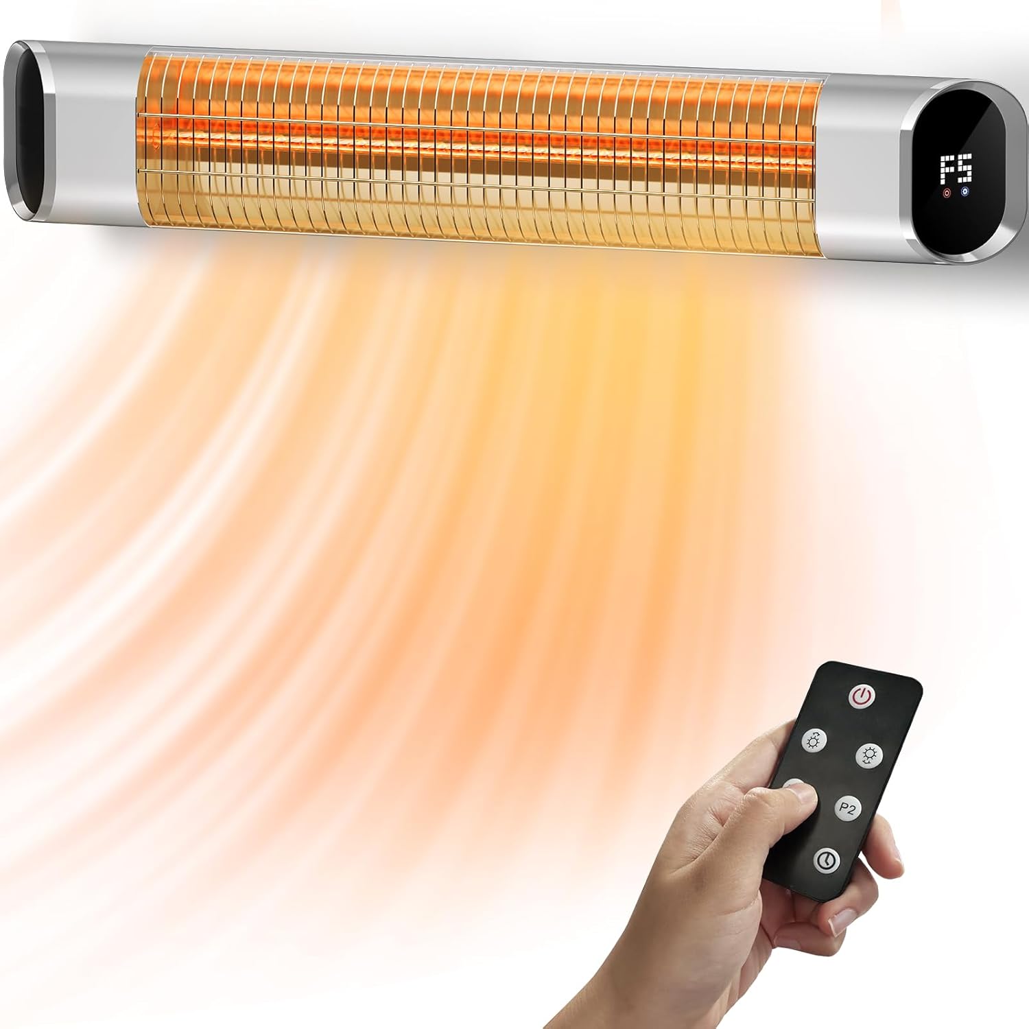 Electric Wall Mounted Heater for Balcony Porch Garage 1500W