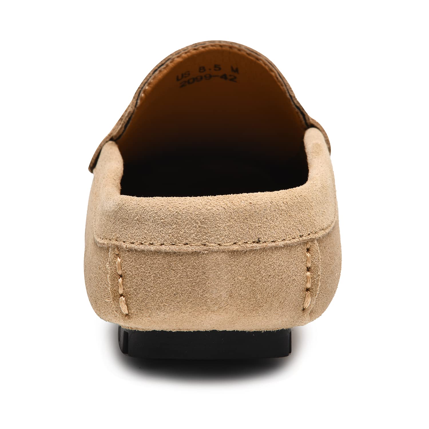 Go Tour Handgefertigte Wildleder-Pantoletten für Herren, Clog, atmungsaktiv, Leder, Schlupfschuhe, lässige Loafers