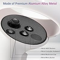 Vista 2 de VRbrother Metal Left and Right Controller Replacement Keyboard, Mushroom Caps, ABXY Buttons Return Key Function Key, Analog Joystick Replacement