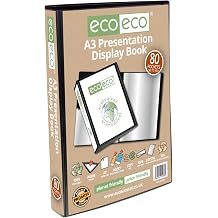 eco-eco A3 50% Recycled 80 Pocket Presentation Display Book