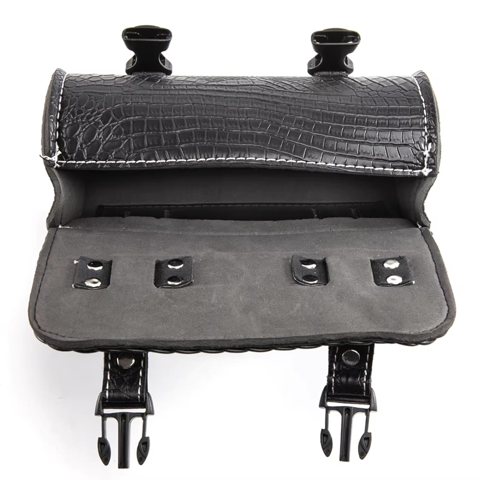 Compatibile Con 1 Pz Borsa Per Attrezzi Moto Forcella Anteriore Manubrio Sella Roll Barrel Accessori Lo Stoccaggio Della Coda Da Per Corsa Sacche Moto(Black)