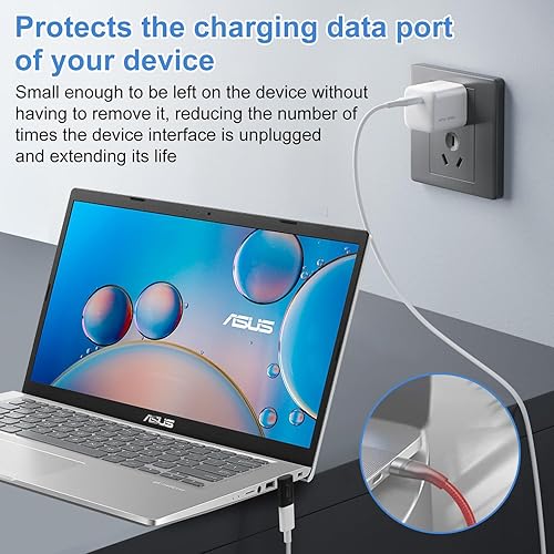 Miniatura 7 de Paquete de 4 conectores adaptadores USB C, compatible con Thunderbolt 43, USB43, PD 240W carga rápida, transferencia de datos de 40 Gbs, salida de