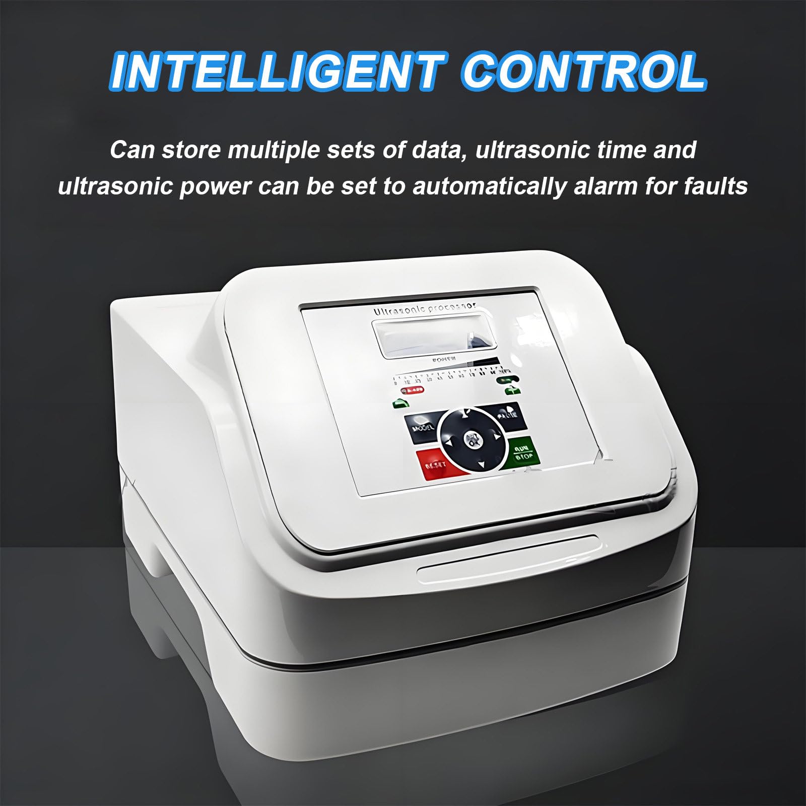 Labor-Dispergier-Emulgator, digitaler Hand-Ultraschallhomogenisator für Labore,2 Betriebsmodi,Timer (1 Sek.–99 Std.), Hochgeschwindigkeitshomogenisator,Ultraschall-Disruptor-Mischer (800 W) 8mmprobe