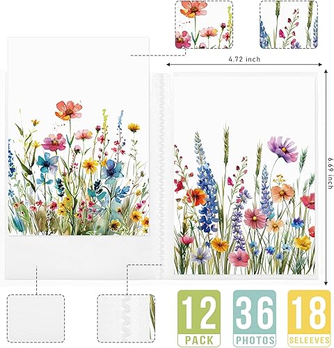 Miniatura 39 de Sinmoe 12 piezas Mini álbum de fotos 4x6 para 36 fotos, pequeño libro de fotos 4x6, libro de imágenes para graduación, boda, aniversarios