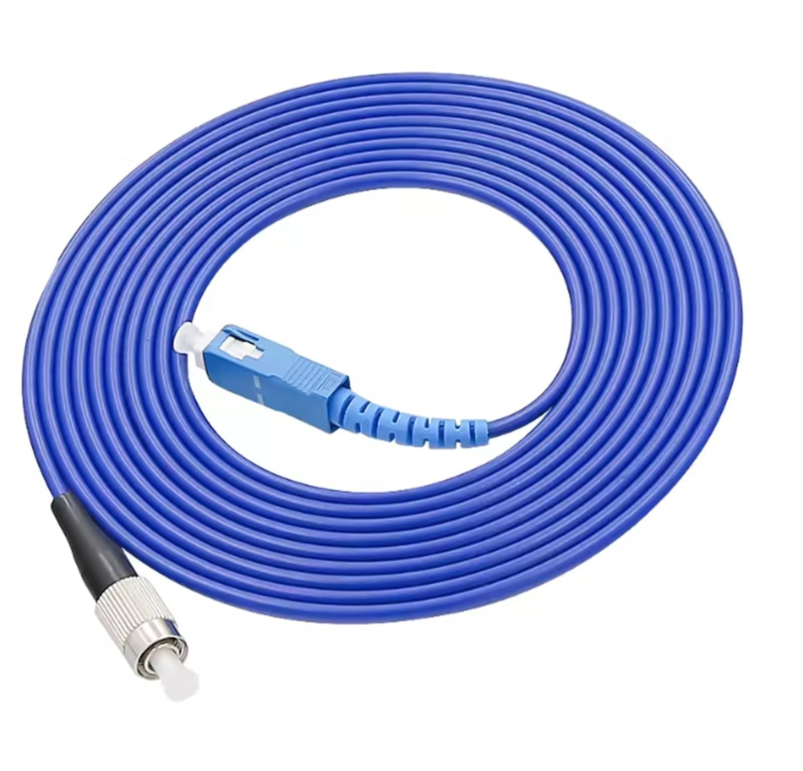 Câble de raccordement à fibre optique à 2 conducteurs blindé - 1 m, 2 m, 3 m, 5 m, 10 m, 15 m, 20 m, 25 m, 30 m - Bleu - 2 fibres LC, STSCA, LCA, FC, SM, ftth - Pont monomode 2C (SC-SC 30 m, 1