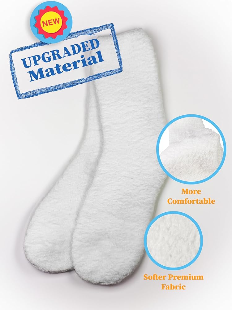 1 O Set De 6 Pares Calcetines Térmicos Acogedores Forrados Para Mujer Con Estampados De Patitas