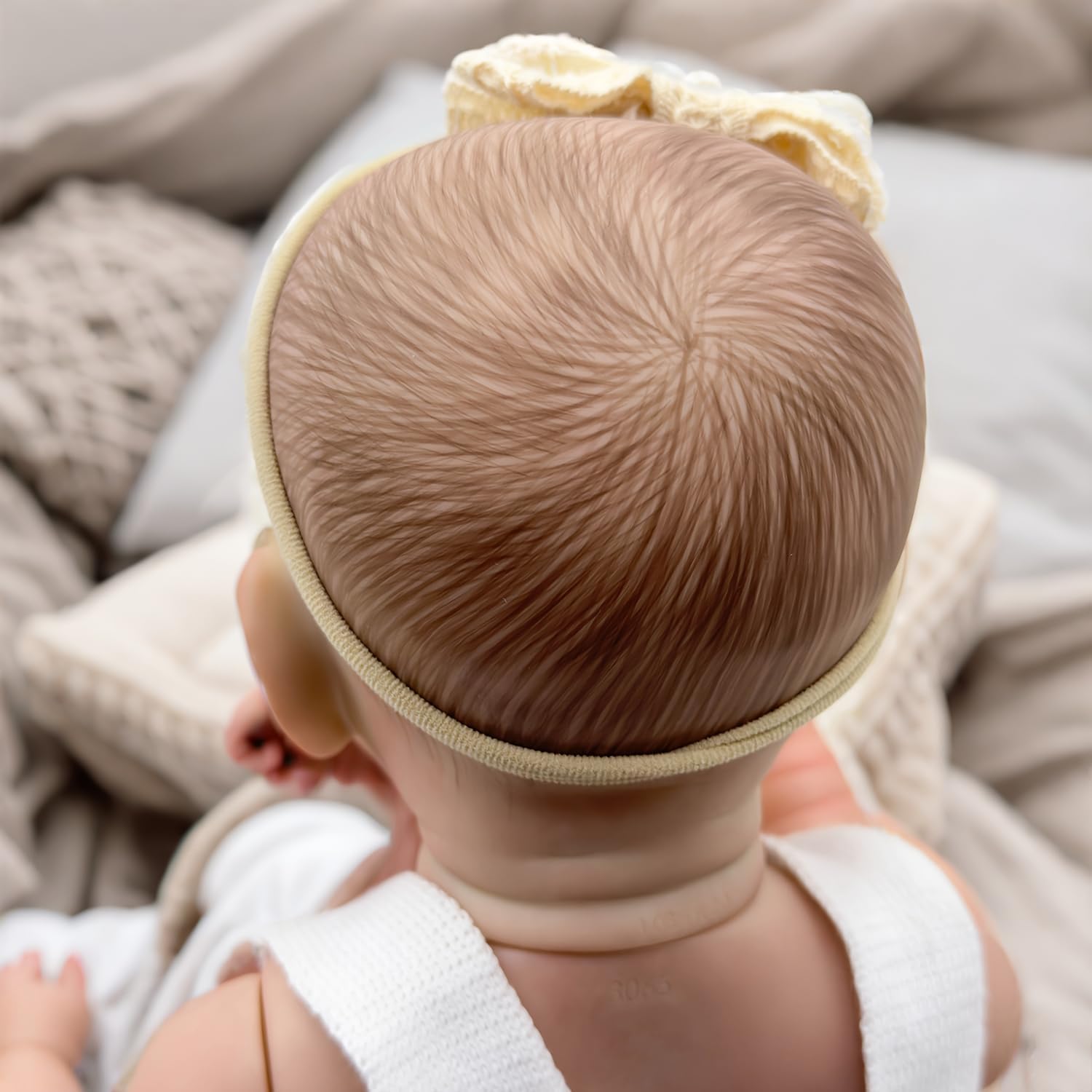 iCradle Lovely Real Look Reborn Baby Doll Girl 20inch 50cm Full Body Vinyl Silicone Baby Doll Realistic Newborn Doll Paint Hair Washable Lifelike Xmas Birthday Toys for Kids Age 3+