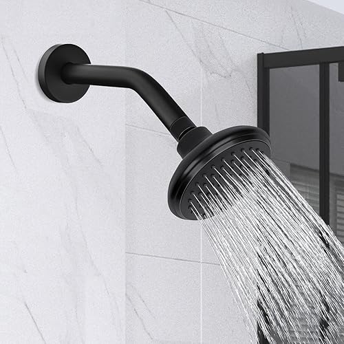 Miniatura 3 de 123815BL Reemplazo para Moen 8 pulgadas, accesorios de flexión montados en la pared en el techo antifugas, brazo de ducha básico y brida, hecho de