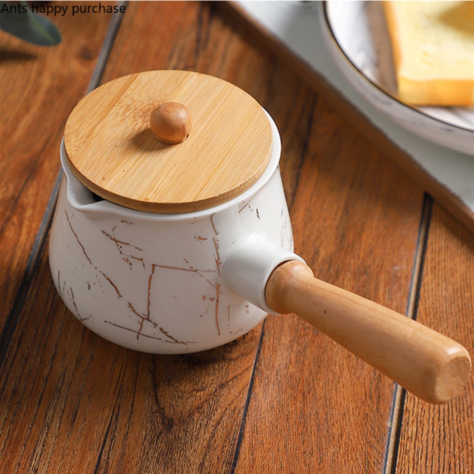 Pot à Lait à café, Pichet Traditionnel en Porcelaine, Pichet à Lait en céramique Motif Platine Pichet à Lait à café Accessoires de café Restaurant avec Couvercle Ustensiles de Cuisine Lait (Couleur: G