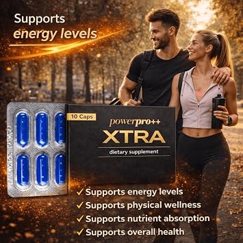 PowerPro++ Energy Support Supplement Extra Strength Formula to Support Energy, Endurance & Daily Performance 10 Capsules (1 Box)