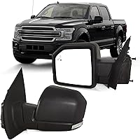 Vista 16 de Espejo Lateral del Lado del Pasajero Derecho con Ensamblaje de Vidrio de Punto Ciego Compatible con Ford F150 2015-2020 Con Luz de Giro Eléctrica 6