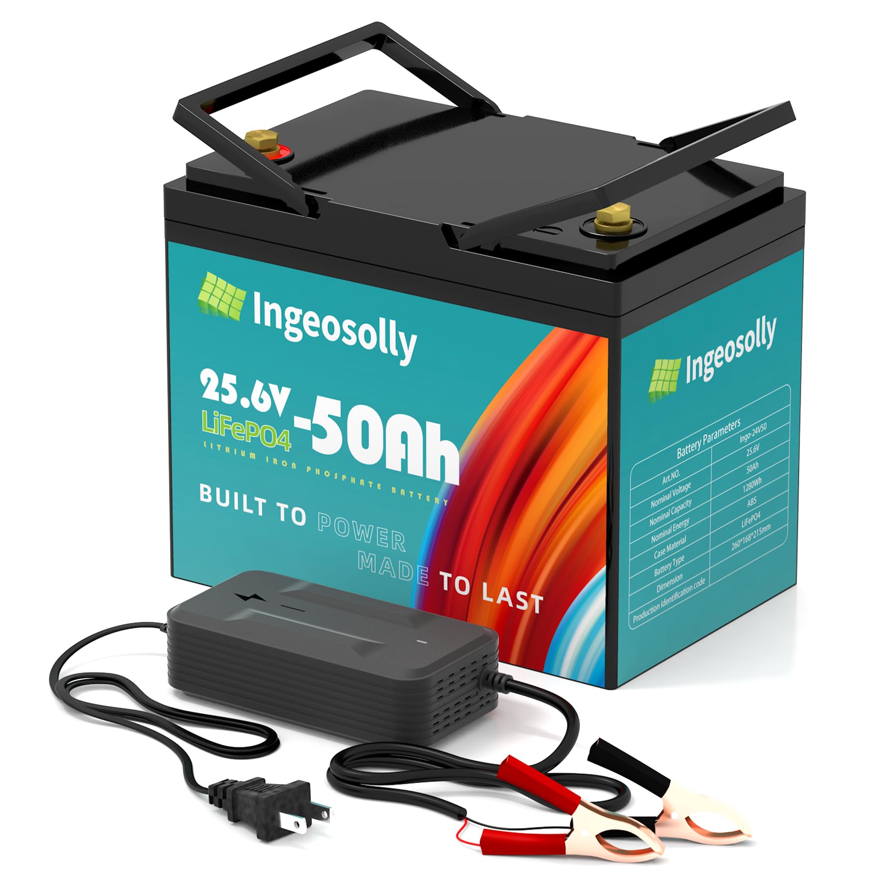 Amazon.co.jp: 24V50Ah リン酸鉄リチウムイオンバッテリー 内蔵 50Aの 