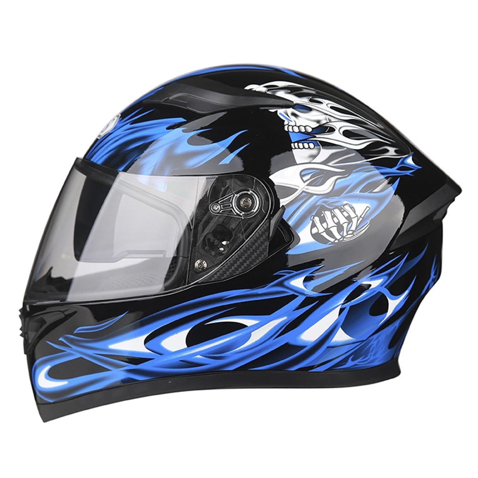 Kask Motocyklowy Szczękowy z Homologacją ECE, Kask Modułowy z Podwójną Blendą, Skorupa ABS dla Skutera i Motocykla(2,L)