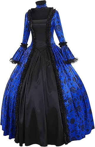 Miniatura 4 de Disfraz renacentista para mujer, vestidos de baile rococó, vintage, victoriano, disfraz de princesa de los años 1800, vestidos de cóctel medievales
