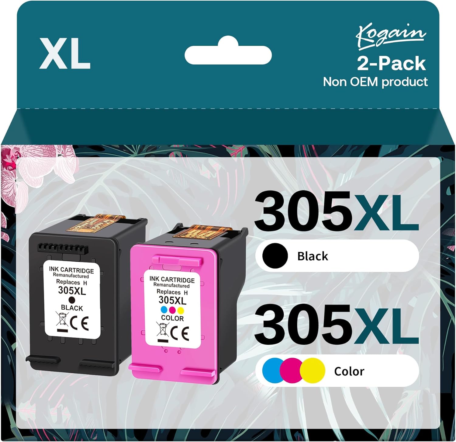 Cartucce Inchiostro 305XL Per HP DeskJet 2700/2720/4100 - Nero E Colore, 2 Pezzi