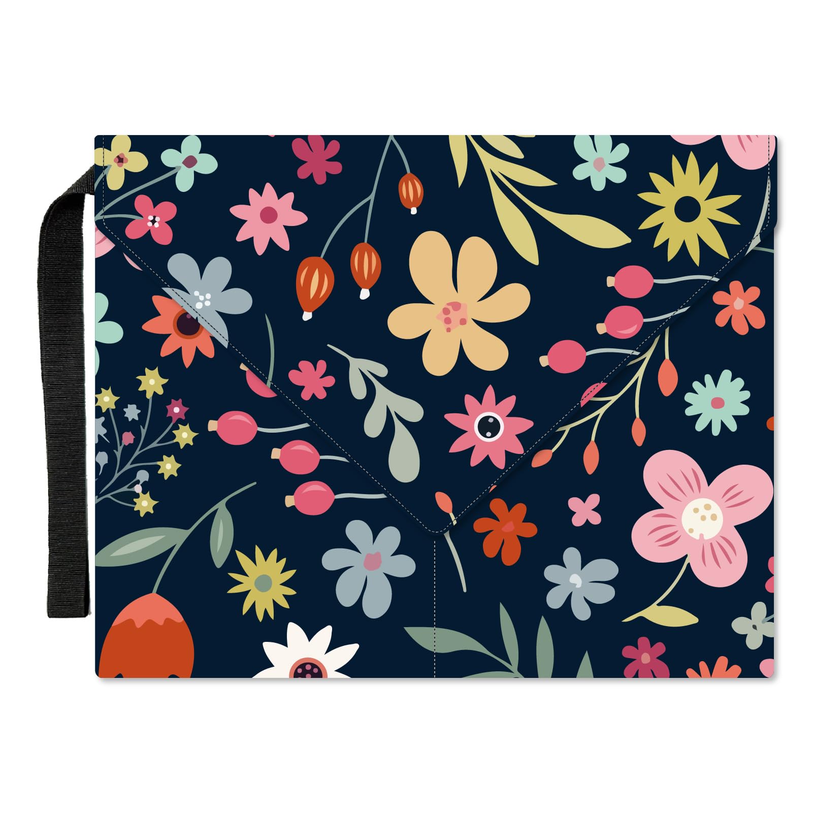 CRASPIRE Flower Book Covers Book Sleeve 11.6 X 9.3 Inch Book Protector for Paperbacks Washable Fabric Cloth Book Cover with Handle and Extra Sleeve Pocket for Book Lovers Classmate Gifts