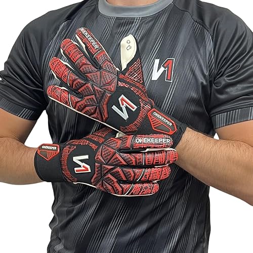 Miniatura 2 de Finaty - Guantes de portero de nivel profesional para niños, jóvenes, jóvenes, adultos, guantes de golie de fútbol GK  Contacto de 0.138 in  Corte