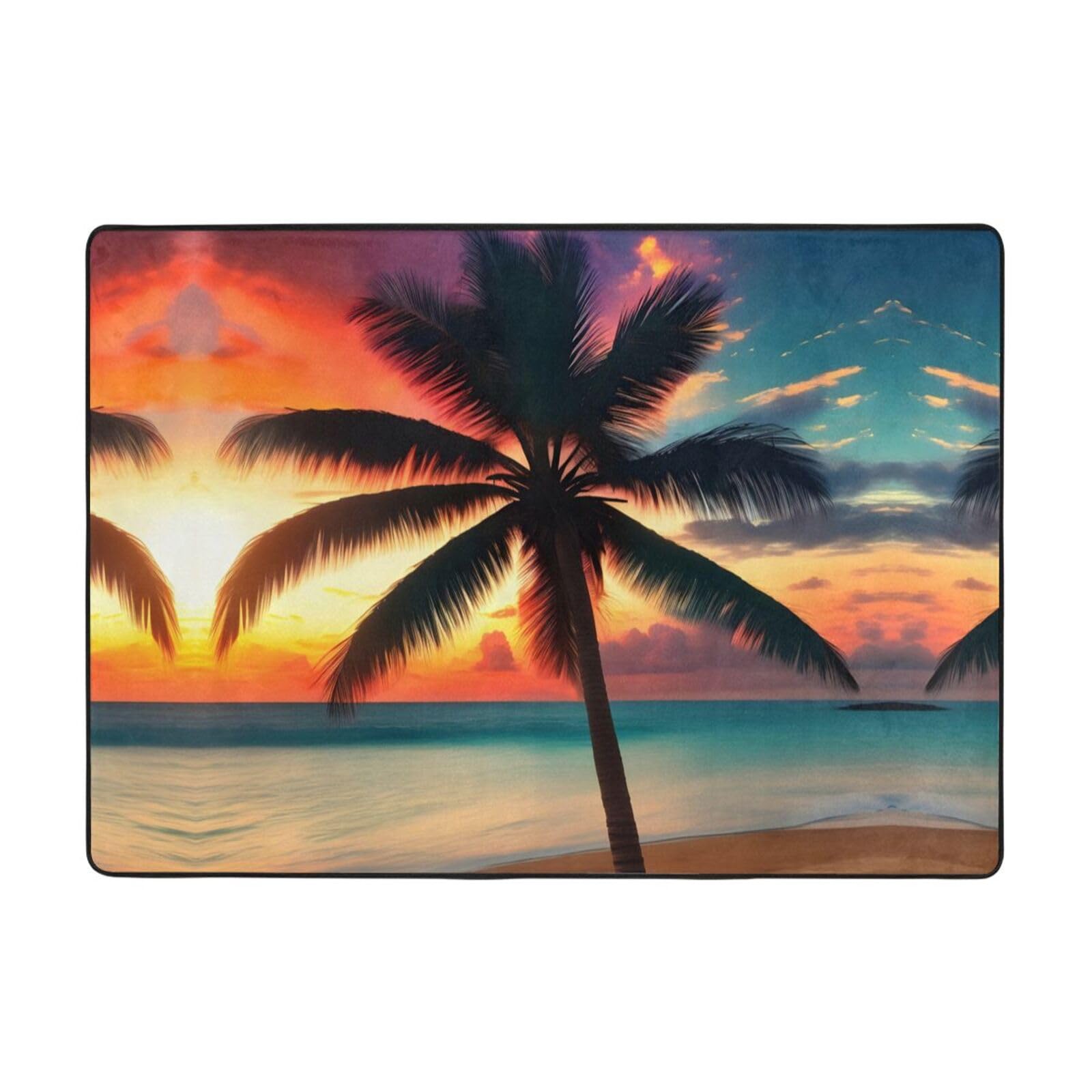 Tapis de plage antidérapant lavable pour chambre et grand salon