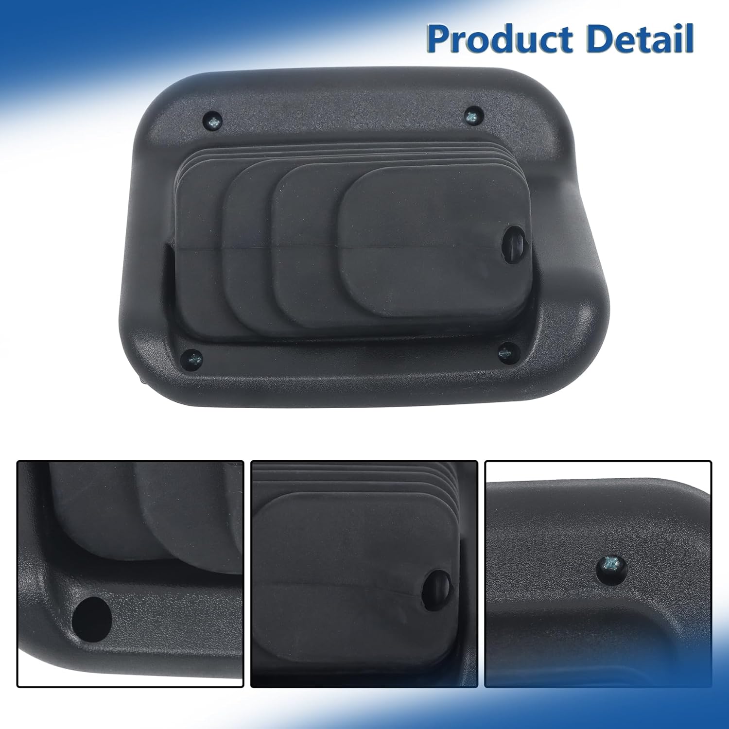 Silscvtt Black Manual Transfer Case 4 x 4 Shifter Outer Rubber Boot Replacement for F-Series 1992-1998 F2TZ-7277-A