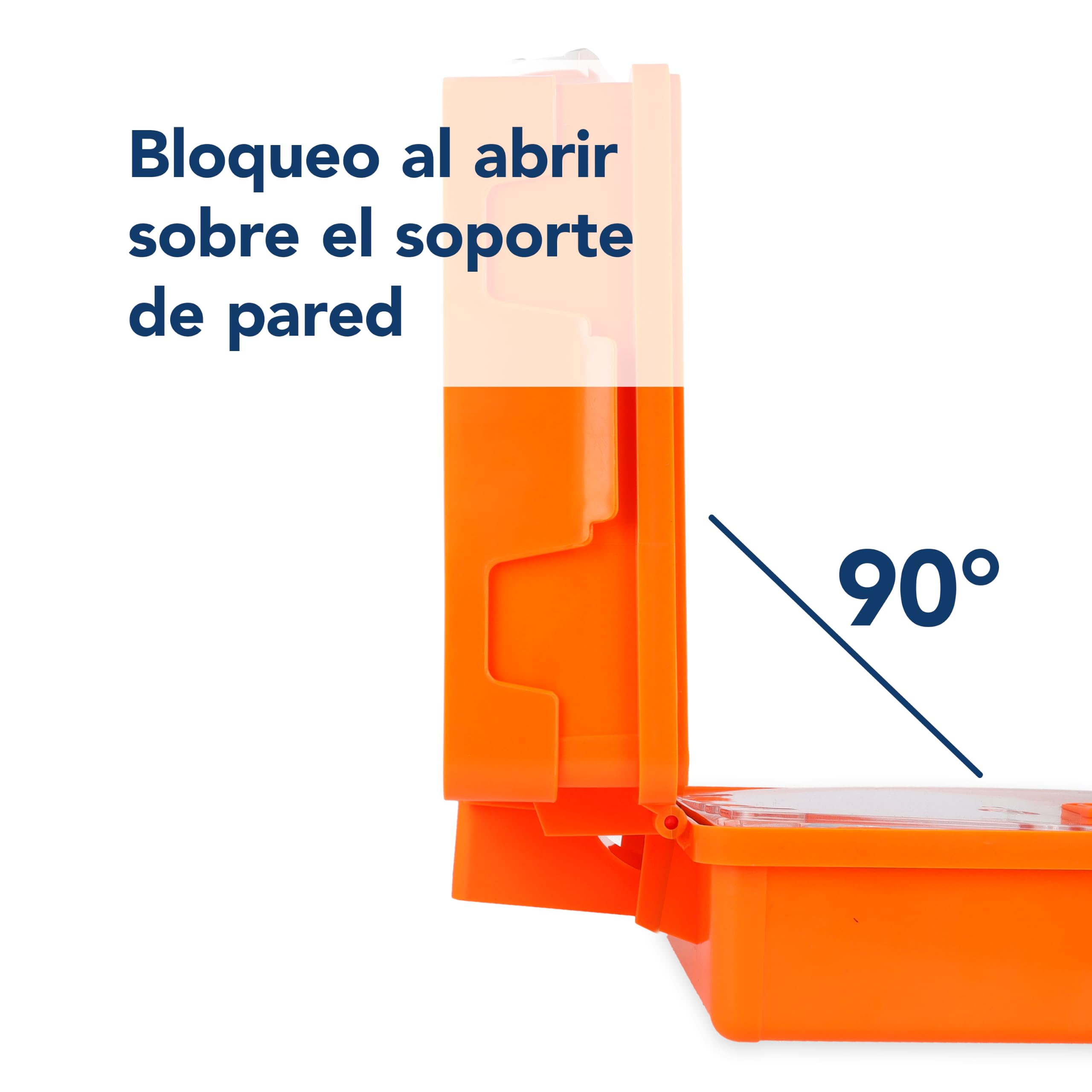 First Aid Only Botiquín De Vendajes First Aid Only Con Asidero, Din 13157, Incluye Divisores, Soporte Para La Pared, Tornillos Y Clavijas, Naranja, P-10016 2130 g, 1 unidad