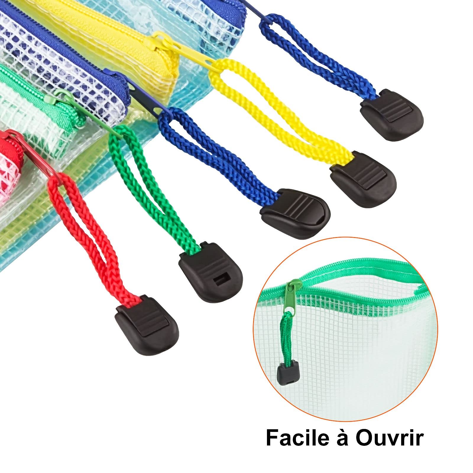 15 Borse Con Cerniera A5 Impermeabili - Per Documenti, Cosmetici, Scuola E Ufficio