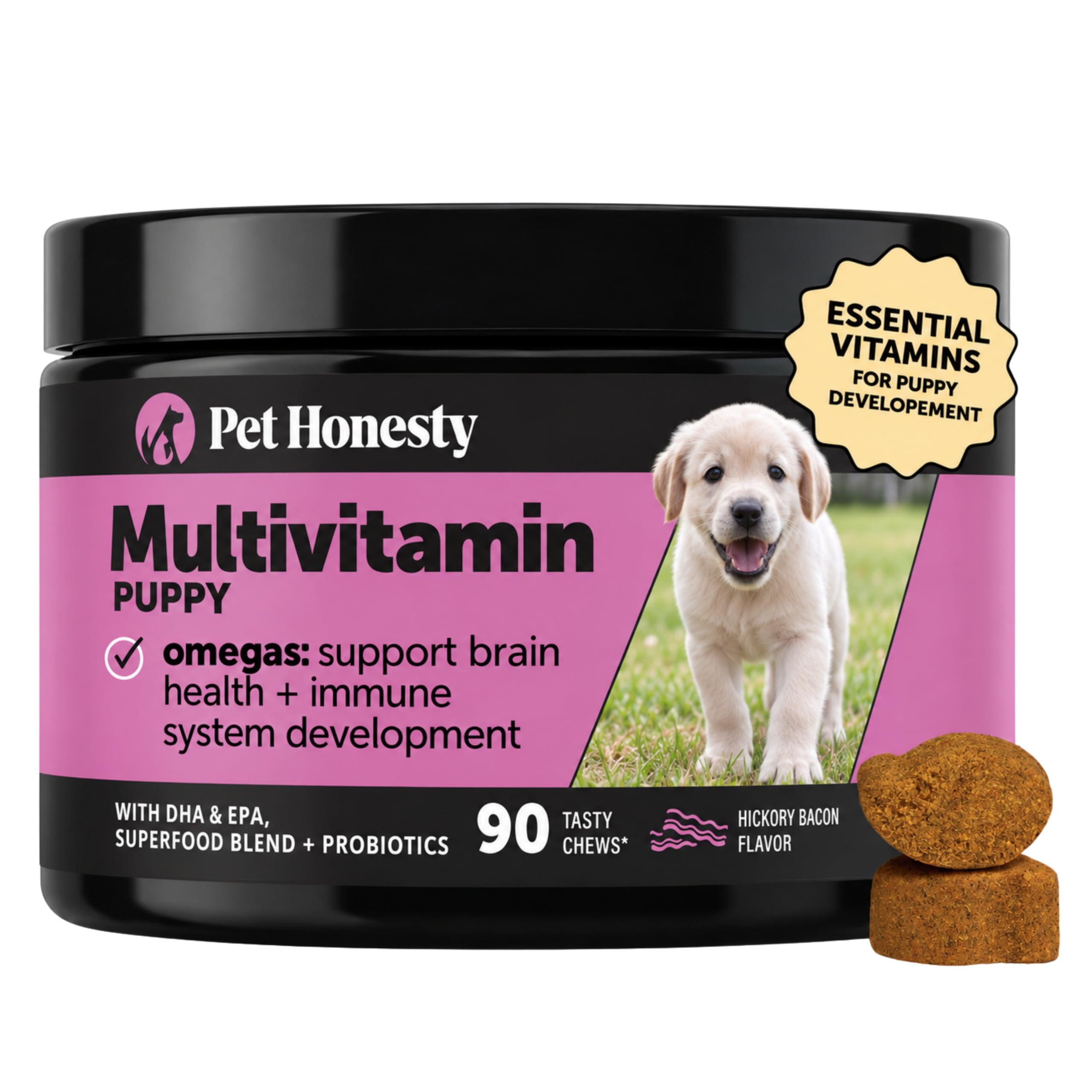Pet Honesty Vet Recommended Puppy Multivitamin, 90 Ct, Duck