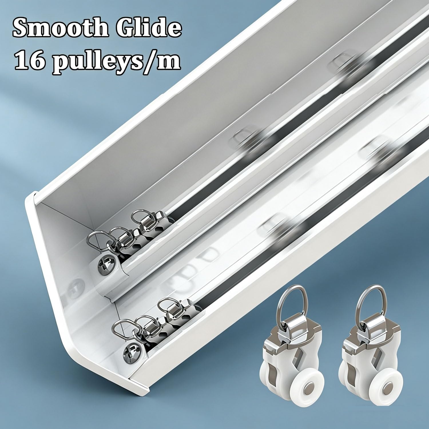 Plafond murs Rail de rideau en aluminium Rail double for rideaux