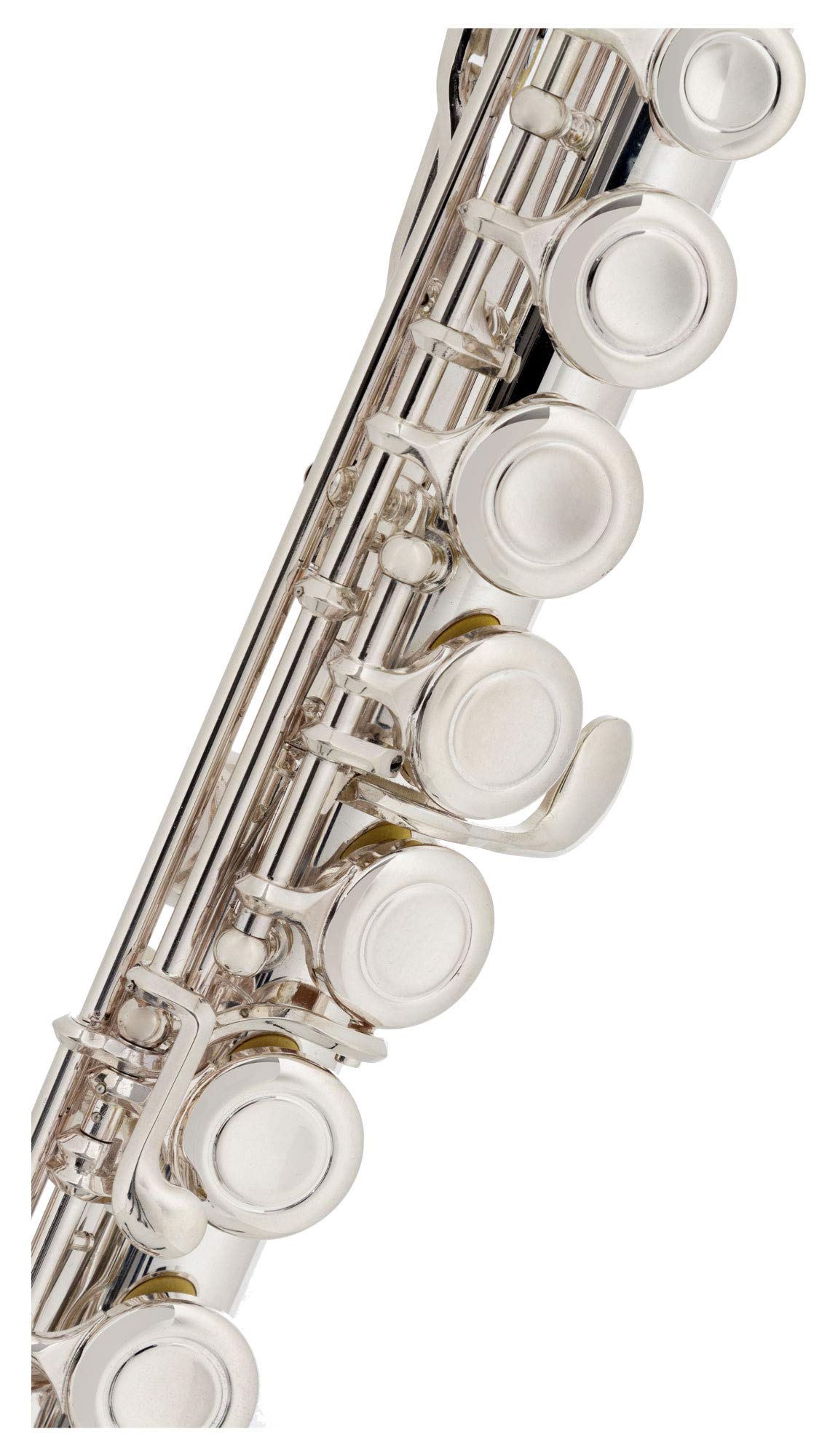 Flauto Traverso Lechgold FL-19/2U, Flauto traverso in 3 pezzi, Testa dritta | Testa curva a forma di U, Completamente argentato, Intero flauto in nickel silver, Piede in C, Chiavi chiuse, Meccanica E