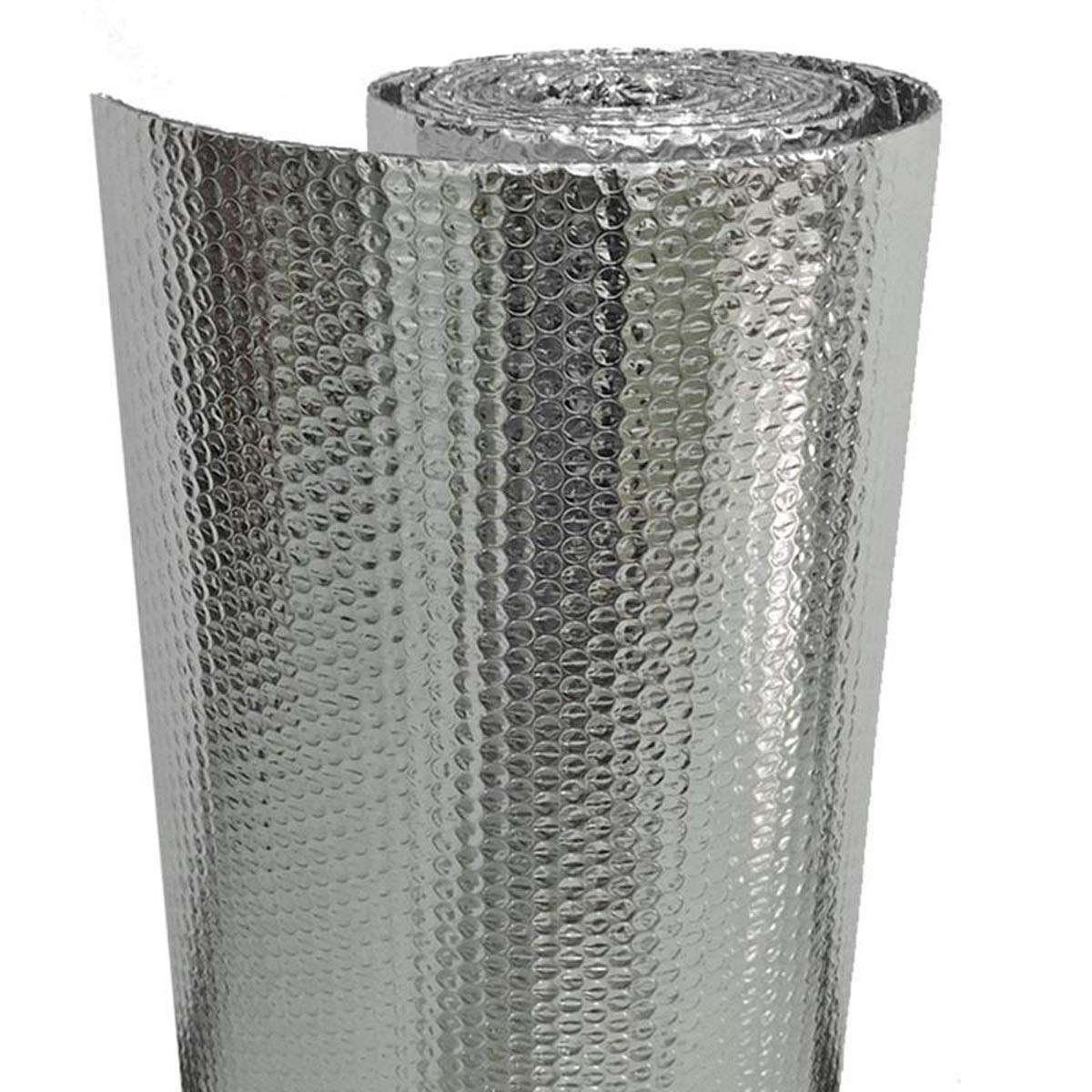 Self-adhesive Foil Insulation Radiator Insulation Reflect A Heat Double Aluminium Bubble Loft, Attic, Garage, Shed, Hutch, Kennel, Campervan, Greenhouse Various Size(1mx5m)