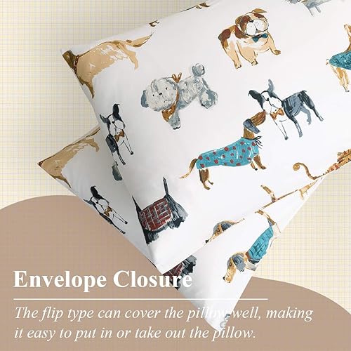 Miniatura 33 de Ivellow Juego de funda de edredón tamaño Queen, 100% algodón, color rosa arcoíris, funda de edredón para niñas, lindo juego de ropa de cama kawaii