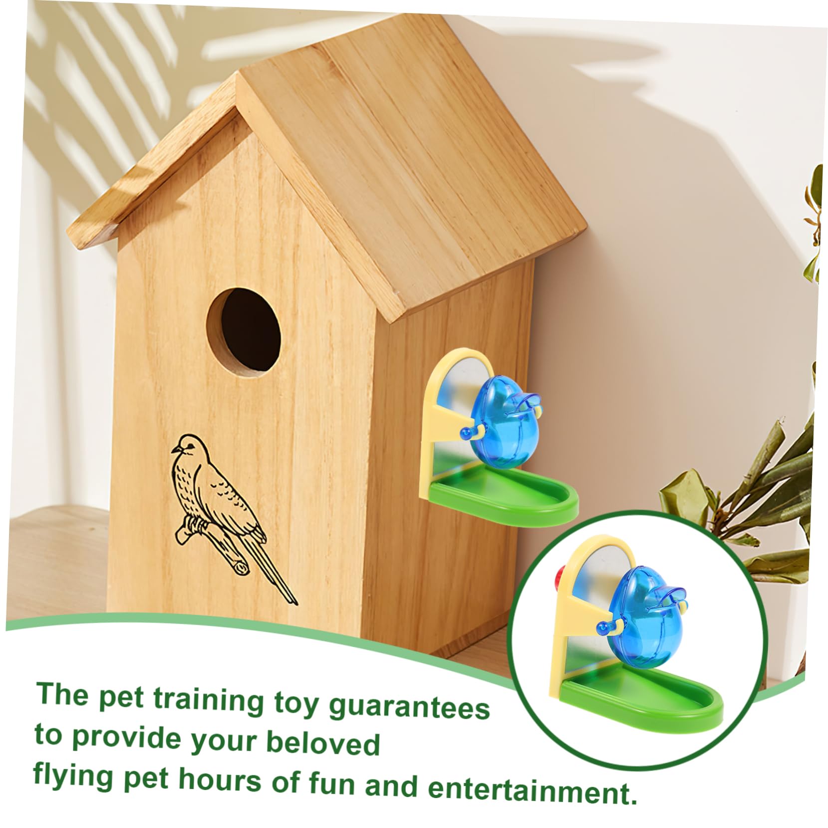 Juguete de Entrenamiento para Loros Función de Alimentación, 1 Pieza | Metal y Plástico, Estructura Simple y Ligera, para Aves y Loros, Uso Diario en Jaula Color Aleatorio