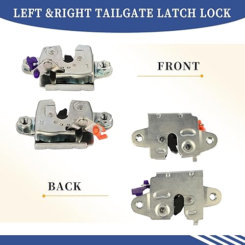 Miniatura 6 de Getfarway Cerradura de pestillo de puerta trasera izquierda y derecha compatible con Tundra 2007 2008 2009 2010 2011 2012 2013 2014 2015 2016 2017