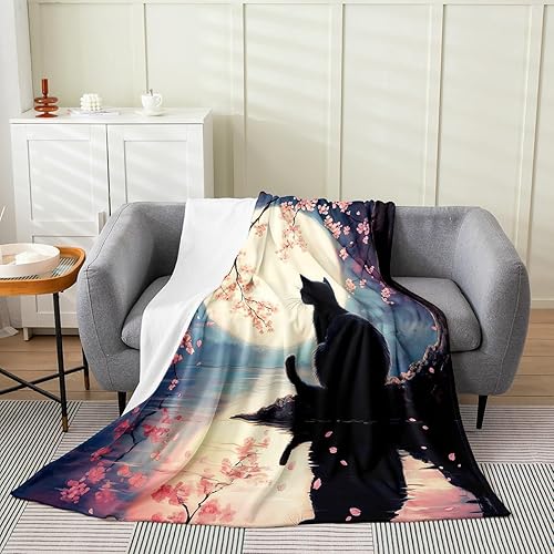 Miniatura 52 de jejeloiu Manta de felpa con estampado de radio Boombox, para niños y niñas, tamaño Queen de 90 x 90 pulgadas, radio retro para todas las estaciones,