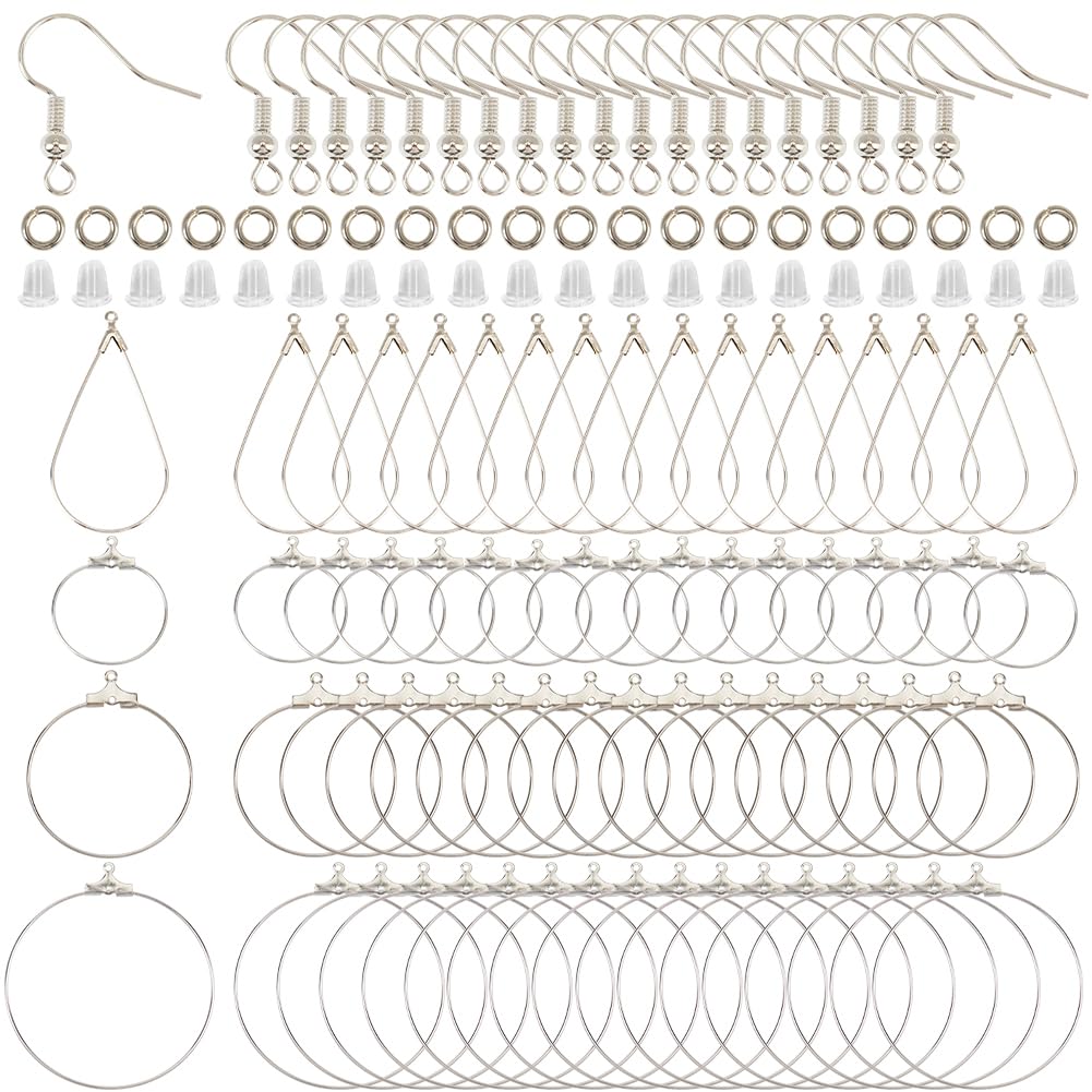 Kit Boucles D'oreilles Créoles - 520 Pièces, Laiton Doré Et Argenté, Pour Fabrication Bijoux - 3