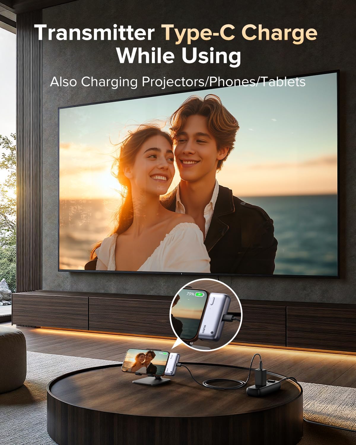 Wireless HDMI Transmitter Powers Devices While Streaming