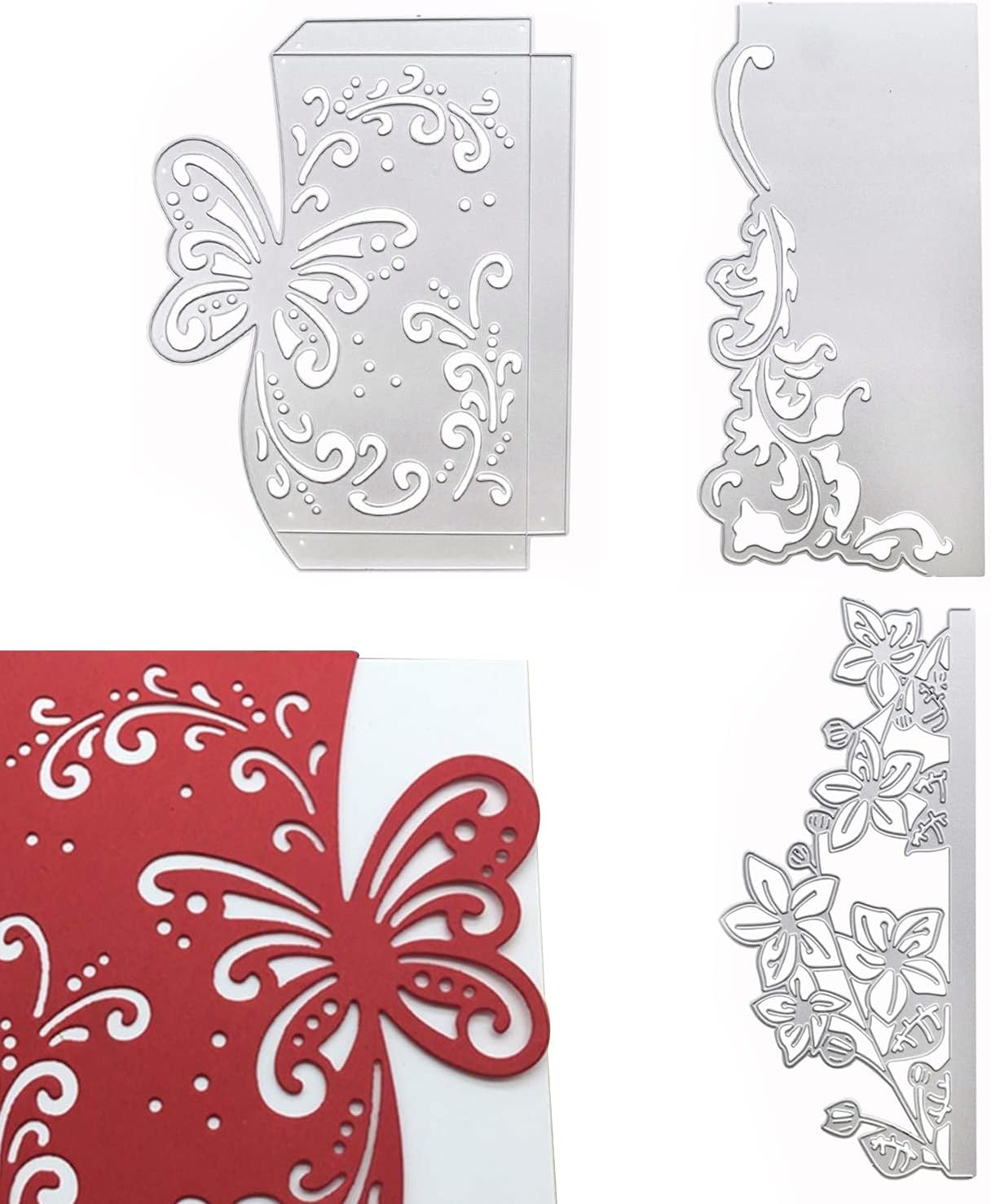 ORIGACH Auto-Stanzschablone Set - 58 Stück Metall-Schablonen Für Karten & Scrapbooking