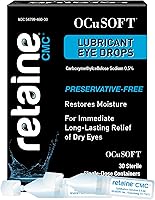 OCuSOFT Retaine CMC Preservative-Free Artificial Tears: 0.5% CMC Sodium Eye Drops for Dry Eye Relief - 30 Single-Dose Vials