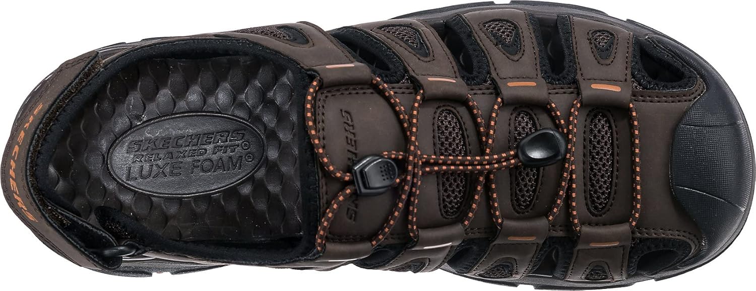 Skechers mens Tresmen - Outseen Slip on CanvasSkechers Men's Tresmen Outseen Slip-On Canvas Fisherman Sandal - Image 5