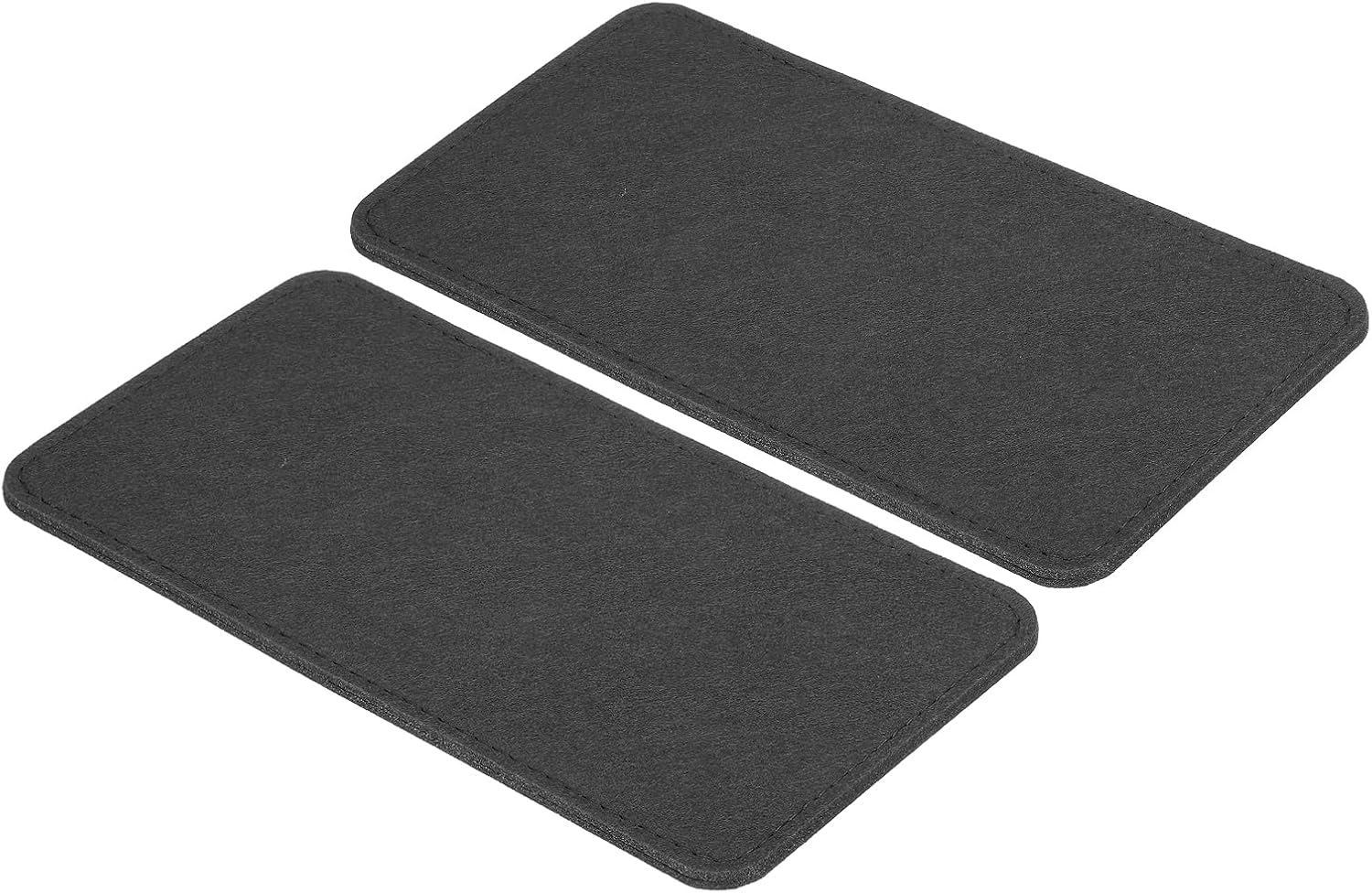 PATIKIL 9.8 x 5 Inch Felt Bag Base Shaper, 2pcs Bag Bottom Pad Organizer Insert Rectangle Liner Board for Purse Handbag Tote Travel Bag Canvas Cosmetic, Black