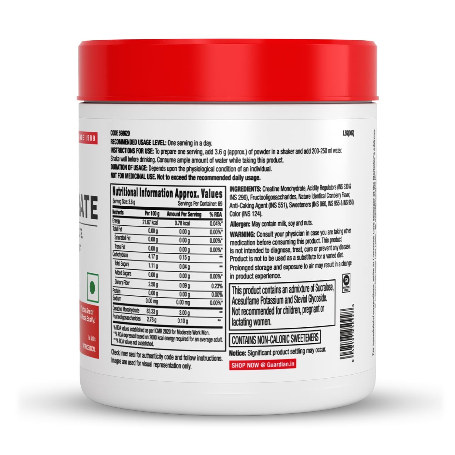 GNC Creatine Monohydrate PRO Performance Powder | 3g, Micronized | 250g — Amazon image 4
