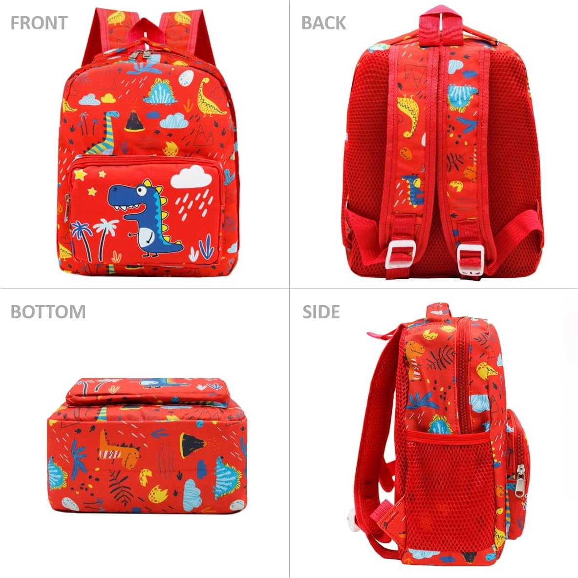 POWOFUN13 inch Kids Toddler Preschool Travel Backpack Cute Cartoon Backpack For Girls Boys Baby - Image 3