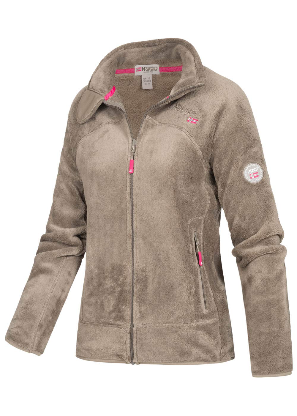 Geographical Norway Upaline Lady - Chaqueta Forro Polar Mujer Cremallera Otoño Invierno Primavera Ciente - Suéter Mujeres De Manga Larga De Piel Suave Aire Libre