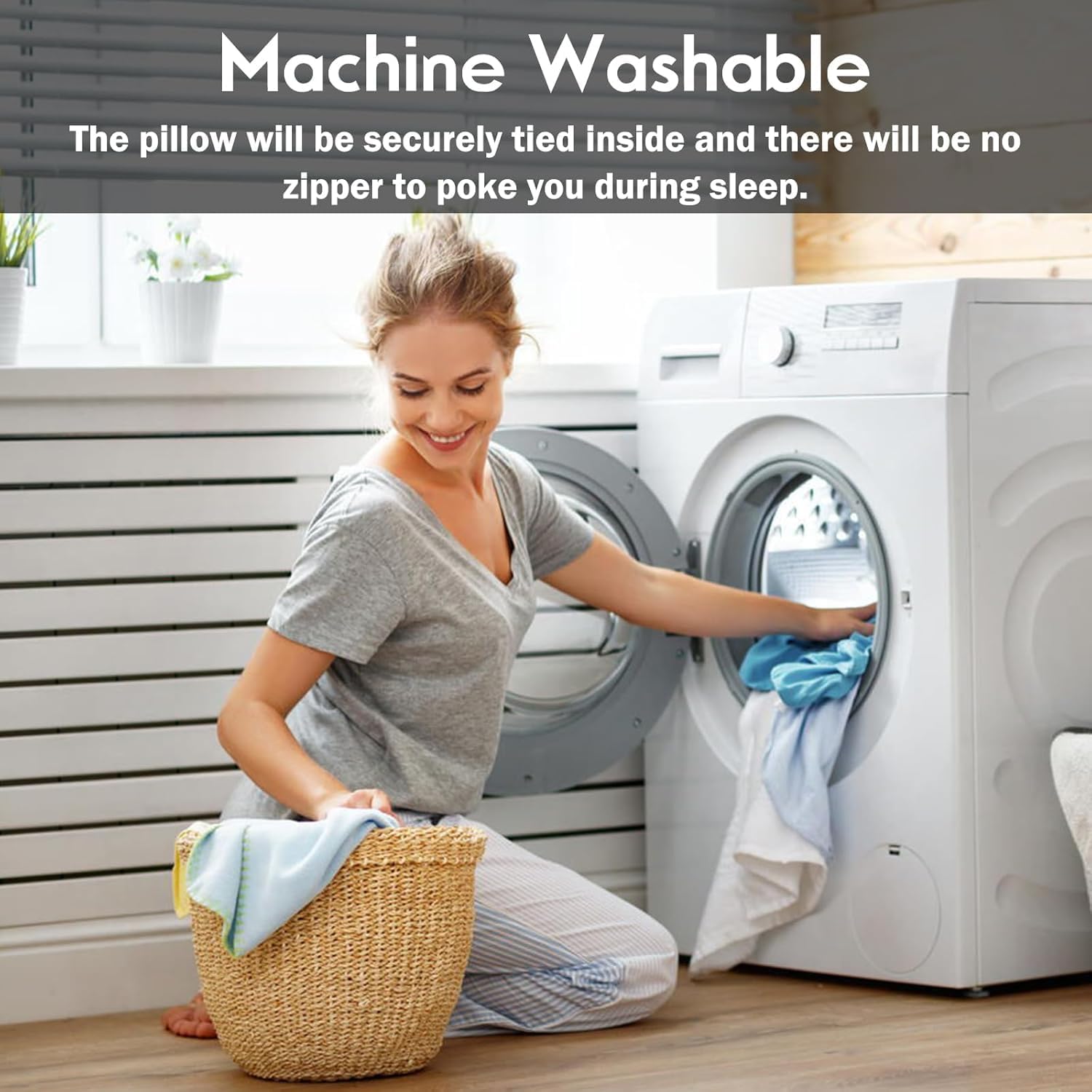 Curved Pillow Case Queen Size, Side Sleeper Pillow Cases Cover Cooling Rayon Derived from Bamboo with Zipper for hot Sleepers Hair and Skin, Breathable Silky Soft Pillowcase 1 Pack 20 * 30 Inches - Image 8