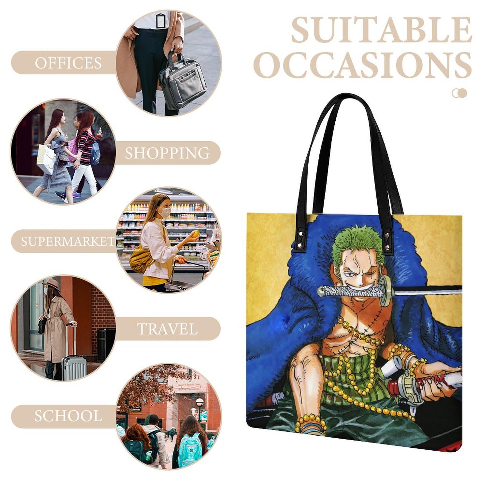 ONE PIECE - ONEPIECE ゾロ 痛バッグ ショルダーバッグ・斜め掛けバッグ ワンピース】ONE PIECE MUGIWARA STORE HARAJUKU ZORO POP総柄