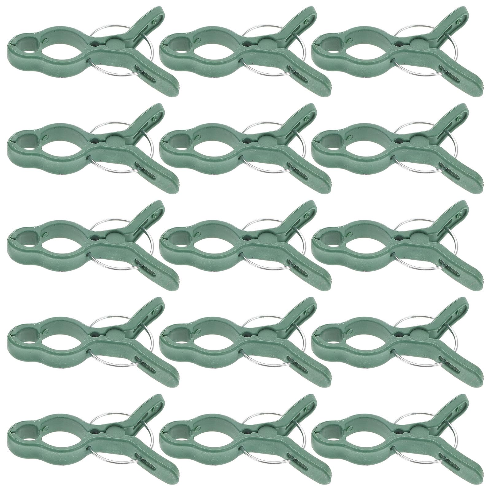 Hohopeti 50 Clips de Plástico para Plantas de Jardín y Flores, Abrazaderas para Tallos de Tomateras y Enredaderas, Accesorios para Jardinería y Cultivo en Exteriores