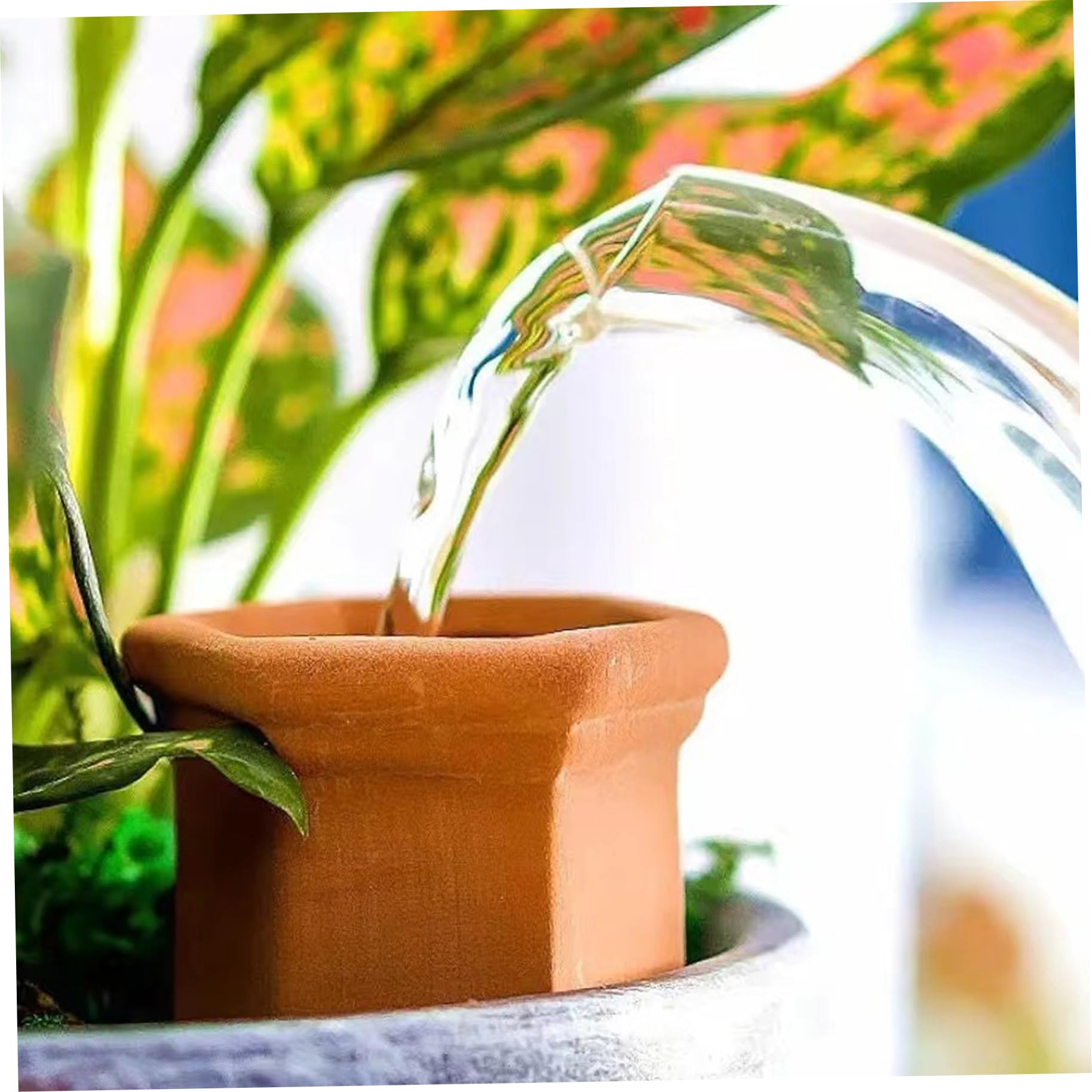 Picos de riego automático, 10 Uds., Dispositivos de riego de Plantas, Sistema de Goteo de cerámica