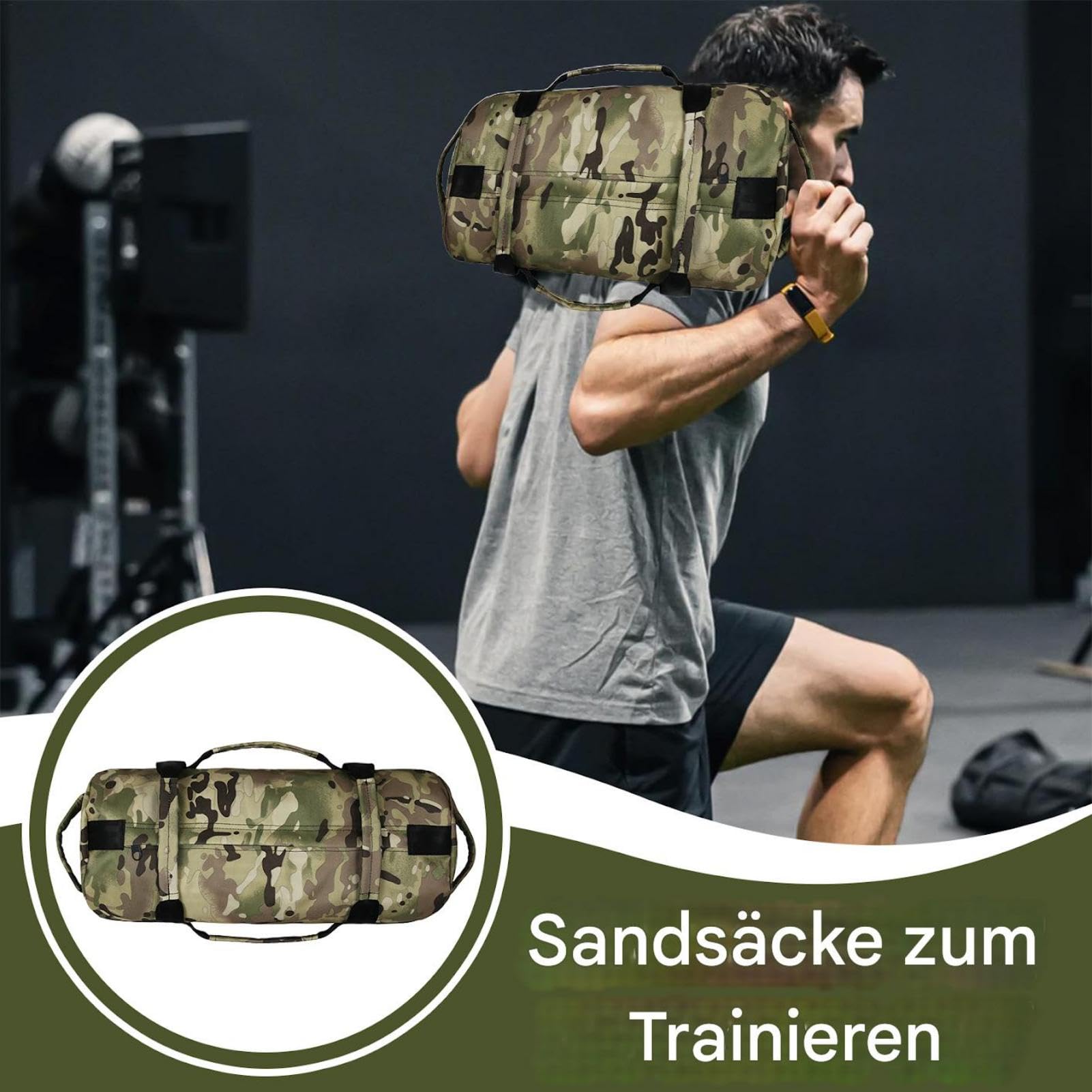 Gewichtete Sandbeutel, Sandsäcken zum Training | Einstellbare gewichtete Sandsäcken für das Training | Robale Fitness -Sandsäcke mit Mehreren Griffen für Zuhause, Fitnessstudio, Yoga